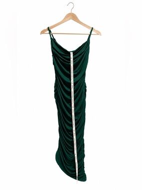 Oh Polly Teal Asymmetrical Dress